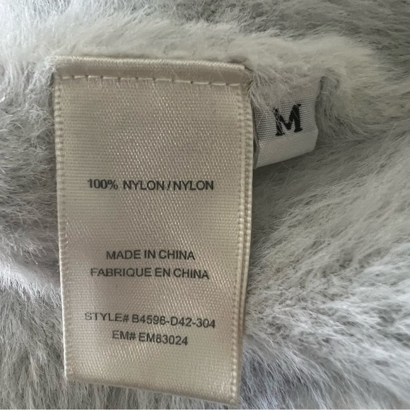 Bella Dahl Women's Crew Neck Fuzzy Sweater Animal Print Size M White‎ Grey - Picture 5 of 7
